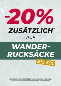 Friedrichstrassenwoche 2020 | 20 % Rabatt auf Rücksäcke und Jacken vom McTreck