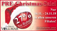 PRE-Christmas-Sale bei Vollmar