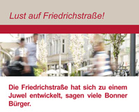 Die Friedrichstraße hat sich zu einem Juwel entwickelt, sagen viele Bonner Bürger - Foto: ISG Friedrichstraße Bonn e.V. 