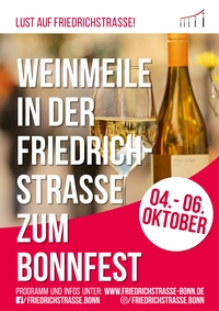 Weinmeile zum BONNFEST 2019 | 4. bis 6. Oktober 2019