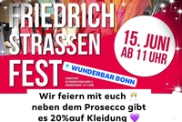 Prosecco und Rabatt bei der Wunderbar  zum Friedrichstraßenfest